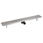 vidaXL Duschrinne 930x140 mm Edelstahl Linien-Design vidaXL Duschrinne 930x140 mm Edelstahl Linien-Design