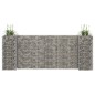 vidaXL H-förmiger Gabionen-Pflanzkorb Stahldraht 260x40x100 cm vidaXL H-förmiger Gabionen-Pflanzkorb Stahldraht 260x40x100 cm