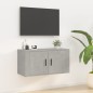 vidaXL TV-Wandschrank Betongrau 80x34,5x40 cm vidaXL TV-Wandschrank Betongrau 80x34,5x40 cm