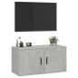 vidaXL TV-Wandschrank Betongrau 80x34,5x40 cm vidaXL TV-Wandschrank Betongrau 80x34,5x40 cm