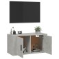 vidaXL TV-Wandschrank Betongrau 80x34,5x40 cm vidaXL TV-Wandschrank Betongrau 80x34,5x40 cm