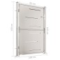 vidaXL Gartentor 100x150 cm Edelstahl vidaXL Gartentor 100x150 cm Edelstahl