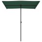 vidaXL Sonnenschirm mit Aluminium-Mast 180 x 110 cm Grün vidaXL Sonnenschirm mit Aluminium-Mast 180 x 110 cm Grün