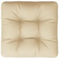 vidaXL Palettenkissen Beige 60x61,5x10 cm Stoff vidaXL Palettenkissen Beige 60x61,5x10 cm Stoff