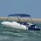 vidaXL 2-Bow Bimini Top Marineblau 180x130x110 cm vidaXL 2-Bow Bimini Top Marineblau 180x130x110 cm