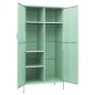 vidaXL Kleiderschrank Minzgrün 90x50x180 cm Stahl vidaXL Kleiderschrank Minzgrün 90x50x180 cm Stahl