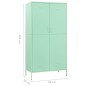 vidaXL Kleiderschrank Minzgrün 90x50x180 cm Stahl vidaXL Kleiderschrank Minzgrün 90x50x180 cm Stahl