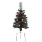 vidaXL Künstlicher Weihnachtsbaum mit LEDs 2 Stk. 76 cm PVC vidaXL Künstlicher Weihnachtsbaum mit LEDs 2 Stk. 76 cm PVC