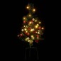 vidaXL Künstlicher Weihnachtsbaum mit LEDs 2 Stk. 76 cm PVC vidaXL Künstlicher Weihnachtsbaum mit LEDs 2 Stk. 76 cm PVC