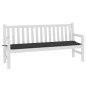 Gartenbank-Auflage Schwarz 180x50x3 cm Oxford-Gewebe Gartenbank-Auflage Schwarz 180x50x3 cm Oxford-Gewebe