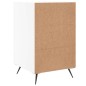 vidaXL Nachttisch Weiß 40x40x66 cm Holzwerkstoff vidaXL Nachttisch Weiß 40x40x66 cm Holzwerkstoff