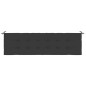 Gartenbank-Auflage Schwarz 180x50x3 cm Oxford-Gewebe Gartenbank-Auflage Schwarz 180x50x3 cm Oxford-Gewebe