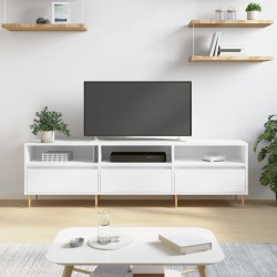 vidaXL TV-Schrank Weiß 150x30x44,5 cm Holzwerkstoff
