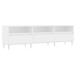 vidaXL TV-Schrank Weiß 150x30x44,5 cm Holzwerkstoff