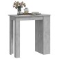vidaXL Bartisch mit Regal Betongrau 102x50x103,5 cm vidaXL Bartisch mit Regal Betongrau 102x50x103,5 cm
