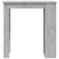 vidaXL Bartisch mit Regal Betongrau 102x50x103,5 cm vidaXL Bartisch mit Regal Betongrau 102x50x103,5 cm