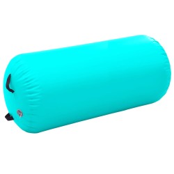 vidaXL Aufblasbare Gymnastik-Rolle mit Pumpe 120x90 cm PVC Grün