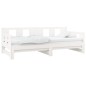 vidaXL Tagesbett Ausziehbar Weiß Massivholz Kiefer 2x(90x200) cm vidaXL Tagesbett Ausziehbar Weiß Massivholz Kiefer 2x(90x200) cm
