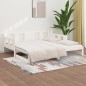 vidaXL Tagesbett Ausziehbar Weiß Massivholz Kiefer 2x(90x200) cm vidaXL Tagesbett Ausziehbar Weiß Massivholz Kiefer 2x(90x200) cm