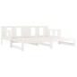 vidaXL Tagesbett Ausziehbar Weiß Massivholz Kiefer 2x(90x200) cm vidaXL Tagesbett Ausziehbar Weiß Massivholz Kiefer 2x(90x200) cm