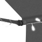 vidaXL Einziehbare Markise Handbetrieben mit LED 200 cm Anthrazit vidaXL Einziehbare Markise Handbetrieben mit LED 200 cm Anthrazit