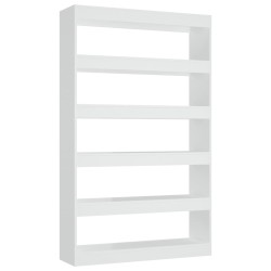 vidaXL Bücherregal/Raumteiler Weiß 100x30x166 cm