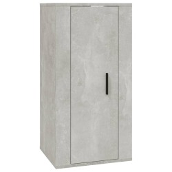 vidaXL TV-Wandschrank Betongrau 40x34,5x80 cm