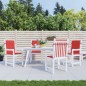 Gartenstuhlauflagen für Niedriglehner 4 Stk. Rot 100x50x3 cm Gartenstuhlauflagen für Niedriglehner 4 Stk. Rot 100x50x3 cm