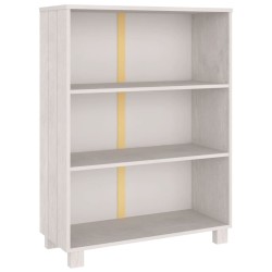 vidaXL Bücherschrank HAMAR Weiß 85x35x112 cm Massivholz Kiefer