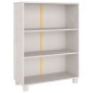 vidaXL Bücherschrank HAMAR Weiß 85x35x112 cm Massivholz Kiefer vidaXL Bücherschrank HAMAR Weiß 85x35x112 cm Massivholz Kiefer