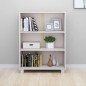 vidaXL Bücherschrank HAMAR Weiß 85x35x112 cm Massivholz Kiefer vidaXL Bücherschrank HAMAR Weiß 85x35x112 cm Massivholz Kiefer