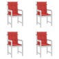 Gartenstuhlauflagen für Niedriglehner 4 Stk. Rot 100x50x3 cm Gartenstuhlauflagen für Niedriglehner 4 Stk. Rot 100x50x3 cm