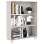 vidaXL Bücherschrank HAMAR Weiß 85x35x112 cm Massivholz Kiefer vidaXL Bücherschrank HAMAR Weiß 85x35x112 cm Massivholz Kiefer