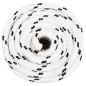 vidaXL Arbeitsseil Weiß 16 mm 100 m Polyester vidaXL Arbeitsseil Weiß 16 mm 100 m Polyester