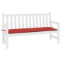 Gartenbank-Auflage Rot 200x50x3 cm Oxford-Gewebe Gartenbank-Auflage Rot 200x50x3 cm Oxford-Gewebe
