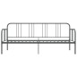 vidaXL Schlafsofa Bettgestell Grau Metall 90x200 cm vidaXL Schlafsofa Bettgestell Grau Metall 90x200 cm