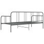vidaXL Schlafsofa Bettgestell Grau Metall 90x200 cm vidaXL Schlafsofa Bettgestell Grau Metall 90x200 cm