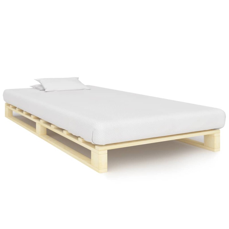 vidaXL Palettenbett Massivholz Kiefer 90×200 cm vidaXL Palettenbett Massivholz Kiefer 90×200 cm