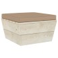 Palettenkissen 60x61,5x6 cm Taupe Stoff Palettenkissen 60x61,5x6 cm Taupe Stoff
