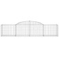 vidaXL Gabione mit Hochbogen 300x50x60/80 cm Verzinktes Eisen vidaXL Gabione mit Hochbogen 300x50x60/80 cm Verzinktes Eisen