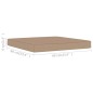 Palettenkissen 60x61,5x6 cm Taupe Stoff Palettenkissen 60x61,5x6 cm Taupe Stoff