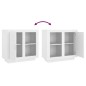 vidaXL Sideboard Weiß 80x40x75 cm vidaXL Sideboard Weiß 80x40x75 cm