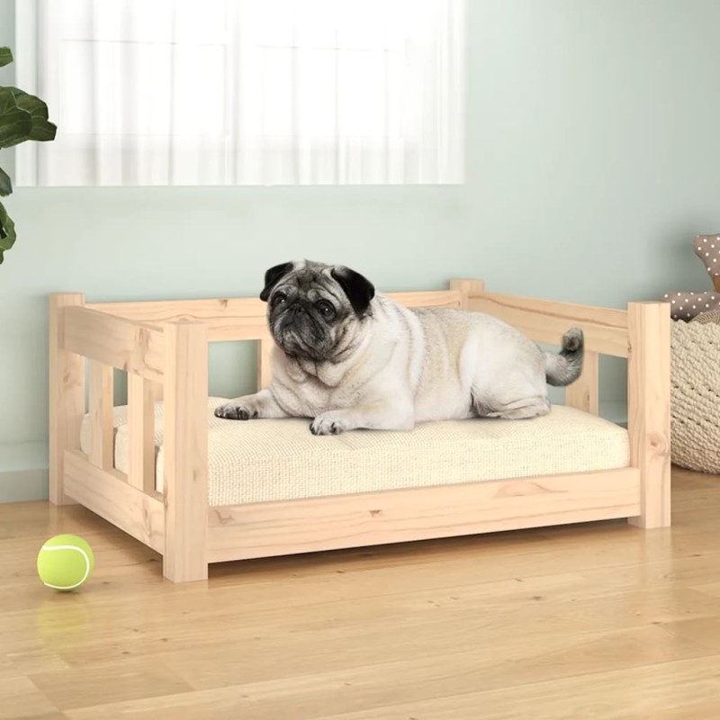 vidaXL Hundebett 65,5x50,5x28 cm Massivholz Kiefer vidaXL Hundebett 65,5x50,5x28 cm Massivholz Kiefer