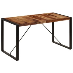 vidaXL Esstisch 140 x 70 x 75 cm Massivholz