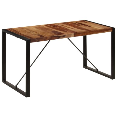 vidaXL Esstisch 140 x 70 x 75 cm Massivholz