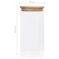 vidaXL Vorratsgläser mit Bambusdeckel 4 Stk. 1200 ml vidaXL Vorratsgläser mit Bambusdeckel 4 Stk. 1200 ml