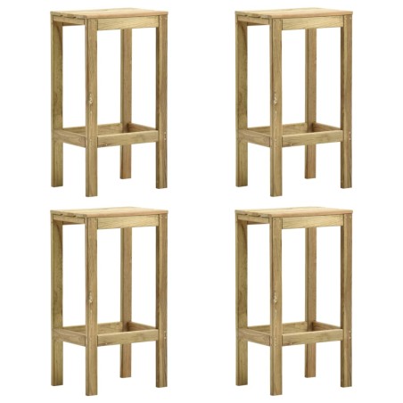 vidaXL Garten-Barhocker 4 Stk. Imprägniertes Kiefernholz
