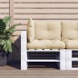 Palettenkissen 3-tlg. Beige Stoff Palettenkissen 3-tlg. Beige Stoff