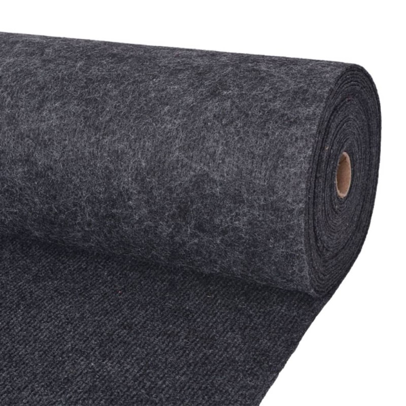 vidaXL Messeteppich Rillen 1,2x10 m Anthrazit vidaXL Messeteppich Rillen 1,2x10 m Anthrazit