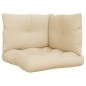 Palettenkissen 3-tlg. Beige Stoff Palettenkissen 3-tlg. Beige Stoff
